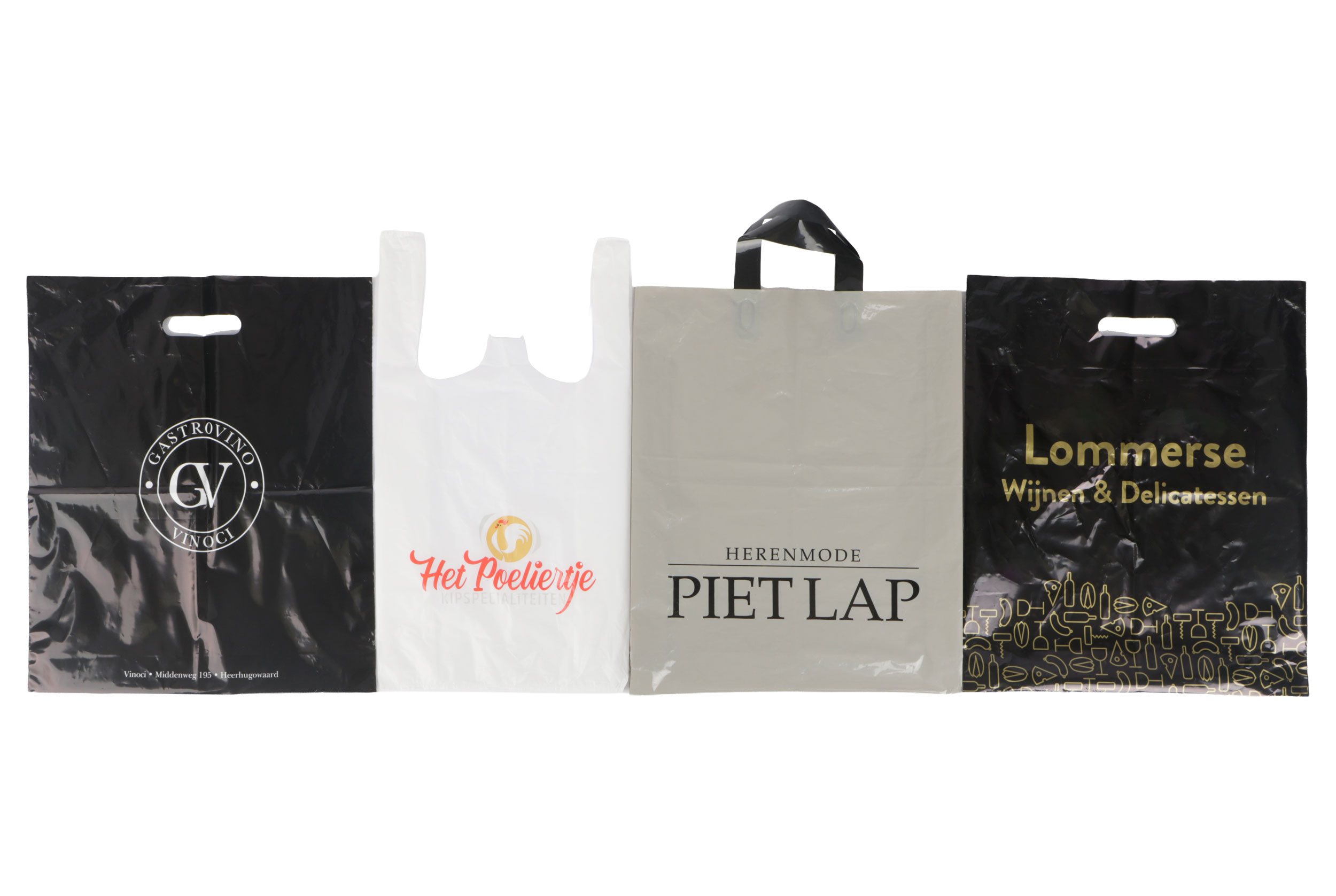 Bedrukte plastic tassen