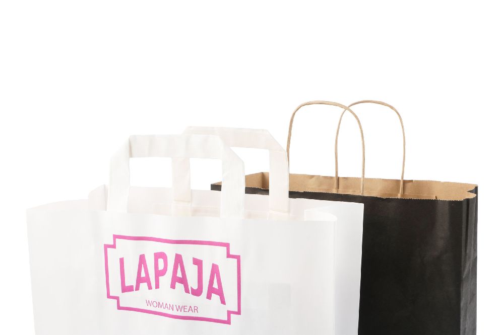 Handvatten papieren tas
