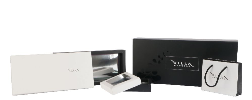 Detail van chocolade verpakking